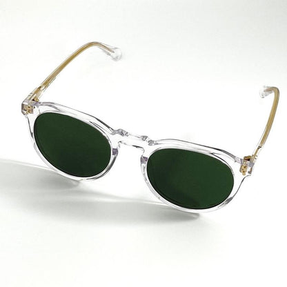 Crystal Quartz Green Acetate Polarized Unisex Sunglasses