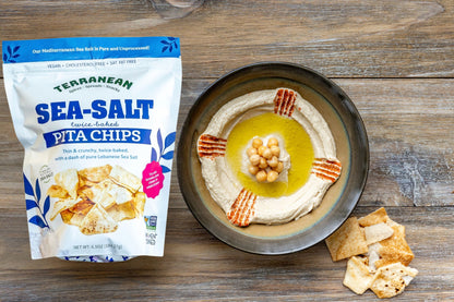 Pure Sea Salt Twice-Baked Pita Chips!