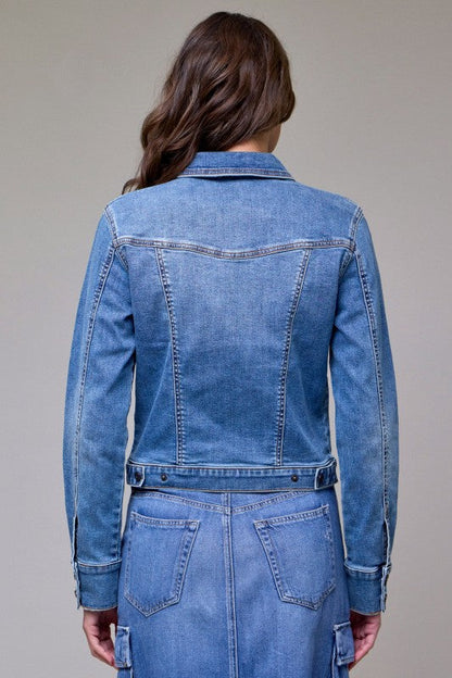 Fitted Stretch Trucker Jacket