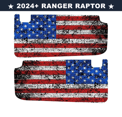 Freedom Series Sun Visor Overlays (Printed Series) - 2024+ Ranger Raptor (with Homelink)