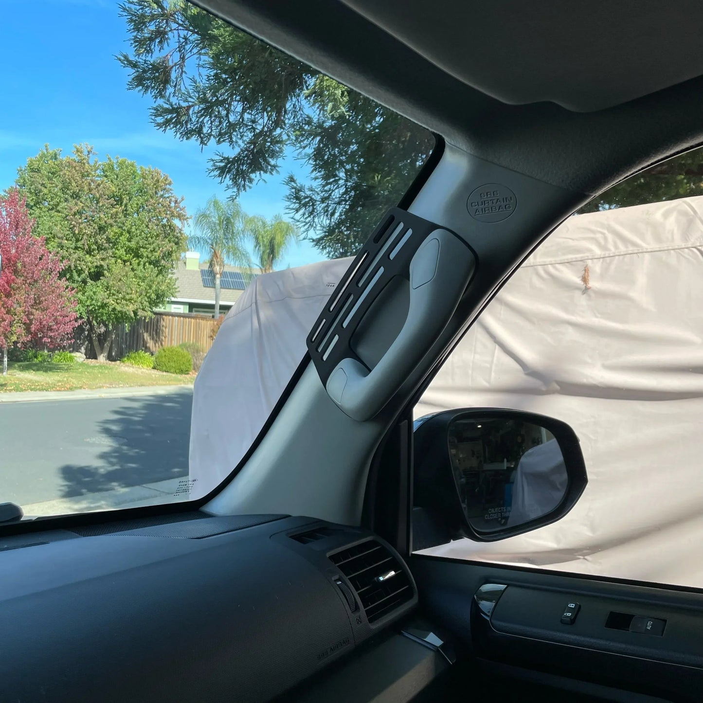 2010-2024 Toyota 4Runner (5th Gen) Passenger Side A-Pillar Grab Handle Accessory Mount For Phones Ham Radios Switch’s Winch Controller Cams Overlanding