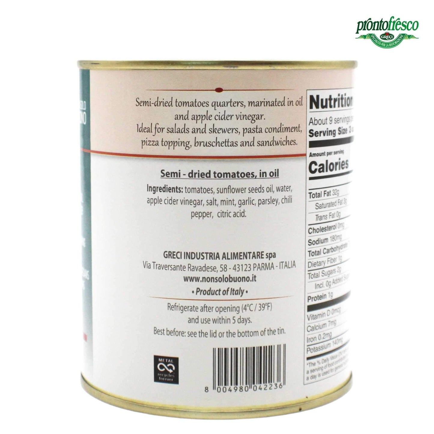 Greci Prontofresco Semi-Dried Red Rustic Roasted Tomatoes