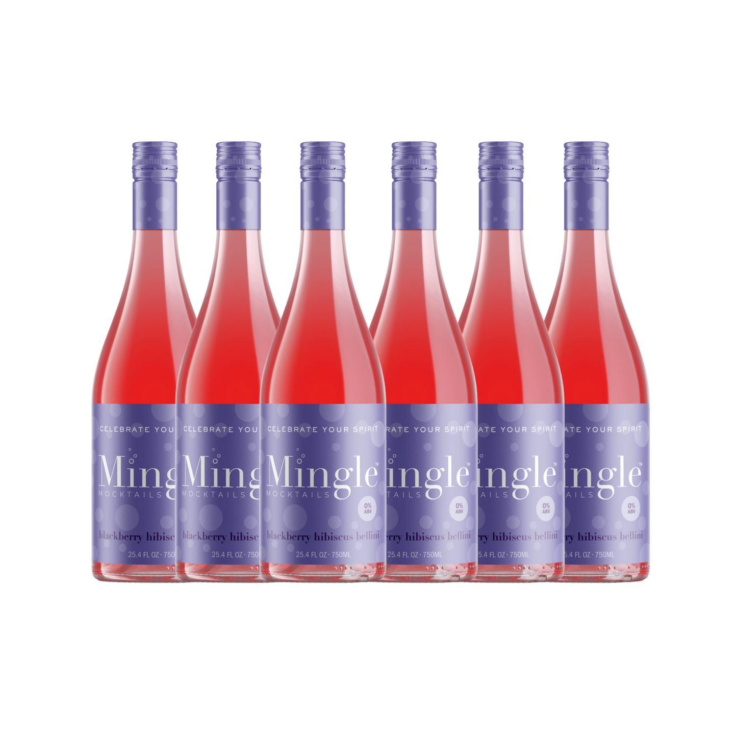 Blackberry Hibiscus Bellini by Mingle Mocktails - Non Alcoholic Beverages