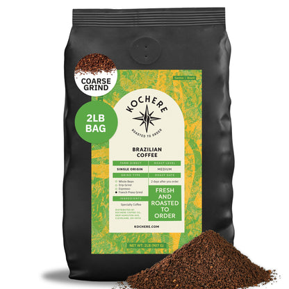 Kochere Coffee Brazilian Santos Medium Roast - Smooth, Elegant, Cocoa Notes