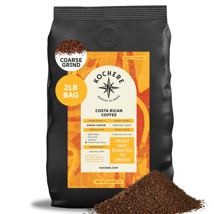 Kochere Coffee Costa Rican Alajuela Medium Light Roast - Sweet Apple, Raisin Notes