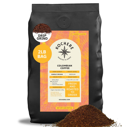 Kochere Coffee Colombian Medellin Single Origin Medium Roast - Dried Orange, Berry Notes