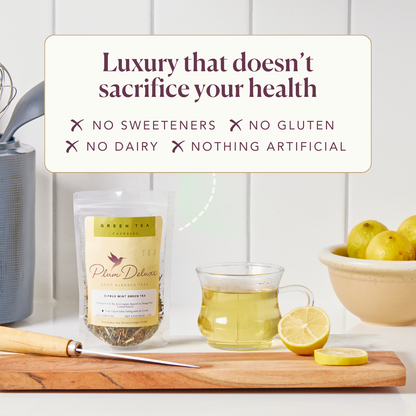 Plum Deluxe Tea Good Morning Moringa Herbal Tea (Lemon - Yuzu - Lemongrass)