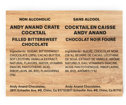 Andy Anand European Cocktail Flavored Chocolate – 18 Pc Vegan Dark Chocolate Bottles with Premium Assorted Flavors (Mojito, Caribbean Sunset, Limoncello, Gin Tonic, Vodka Redbull) – 60% Cocoa Butter, 11.5 Oz