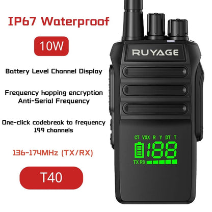 Ruyage Radio Waterproof Walkie-Talkie(T40)