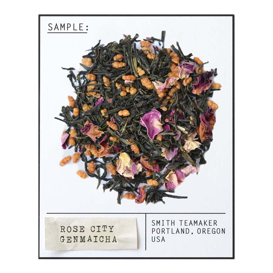 SMITH TEAMAKER - ROSE CITY GENMAICHA GREEN TEA BLEND NO. 1912 (15 TEA BAGS, 1.26 OZ)