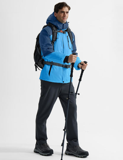 Men'S Mountain Waterproof Ski Snow Jacket Winter Windproof Rain Jacket