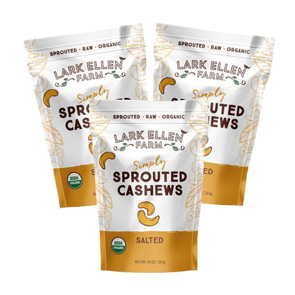 Cashews Lightly Salted. Sprouted Organic