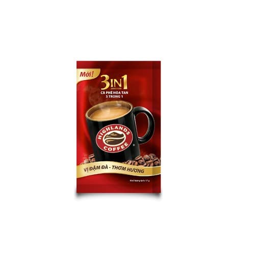 Vietnam Instant Coffee - 3 In 1 Instant Coffee From Highlands Coffee - Bag of 50 sachets (29.98 Oz)