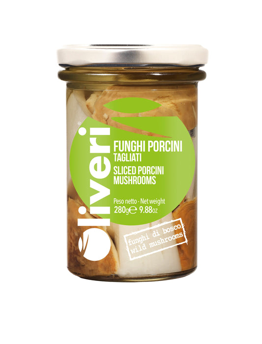 Sliced Porcini Mushrooms in Extra Virgin Olive Oil (Funghi Porcini Tagliati)
