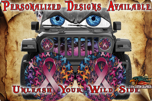 No one fights alone for a round beast headlight decal.