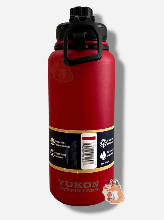 Buc-ee's Yukon Outfitters Red 32oz Water Bottle