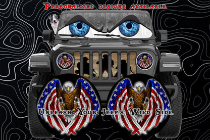 Eagle eye for a round beast headlight decal.