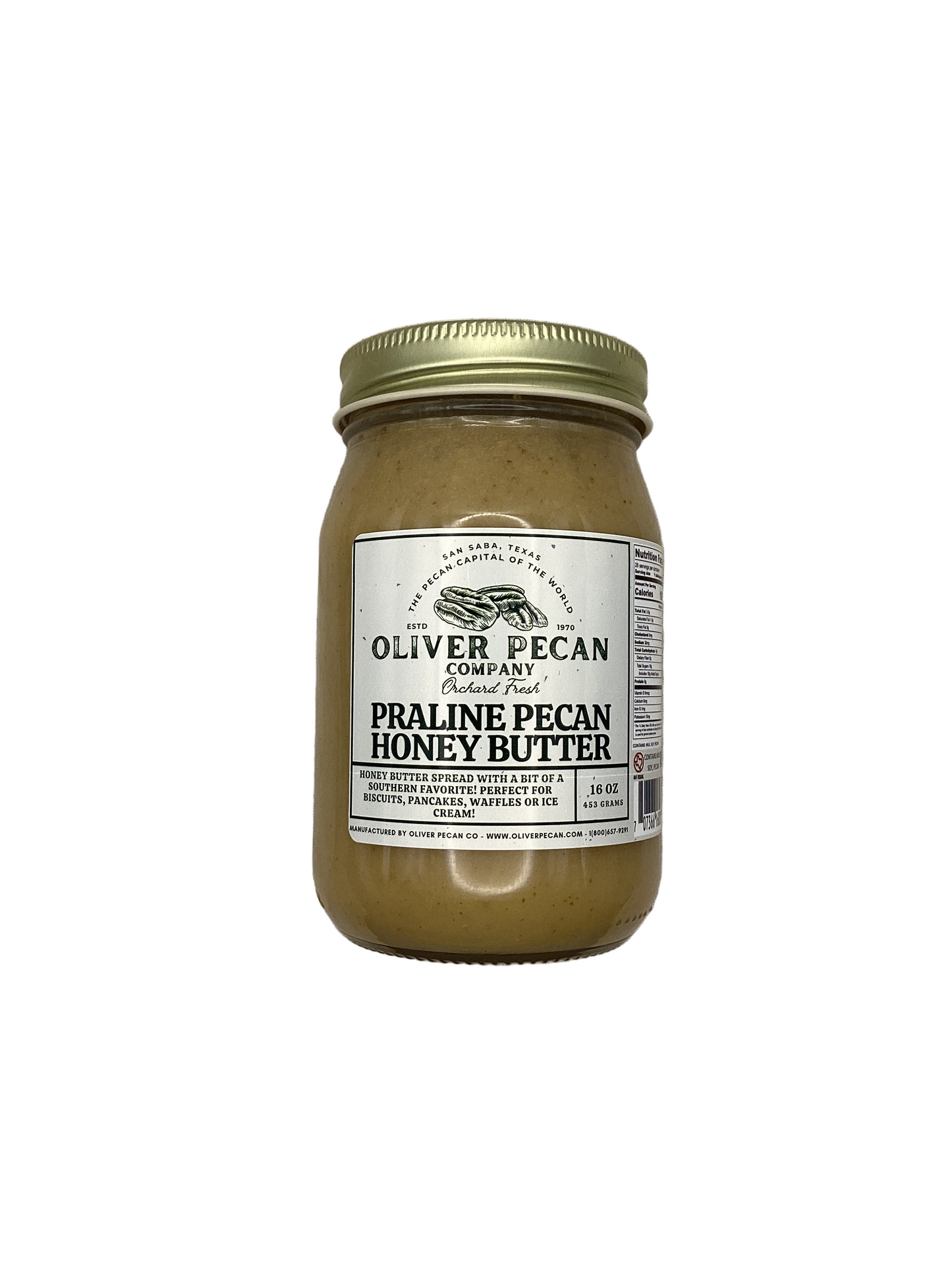 Pecan Honey Butter - 16 oz
