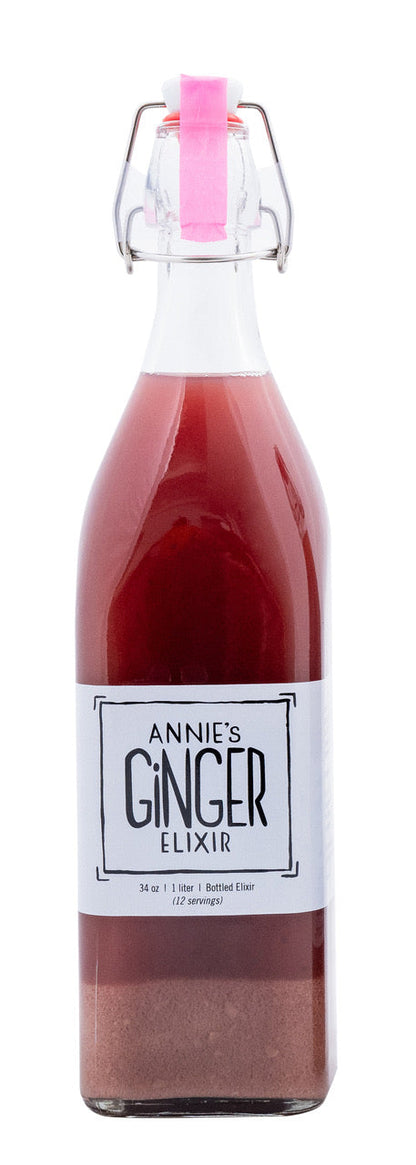 Annie's Ginger Elixirs Organic Gut Health + Immunity Boost Bottle - 12 bottles x 8.5oz case
