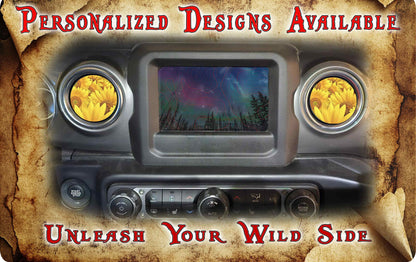 Steering wheel decal Sunflower overload