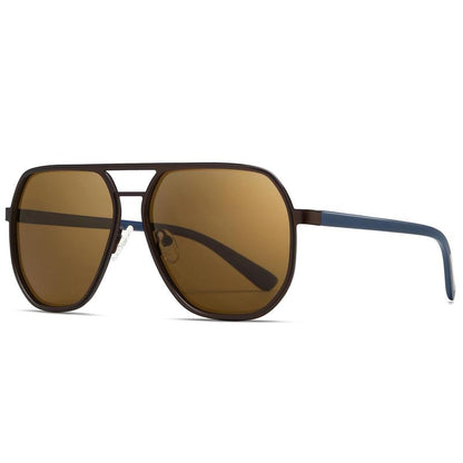 〖Dealsforyoudays〗Sungait Polygon Aviator Sunglasses for Men Polarized Trendy Square Sun Glasses Retro Pilot Shades UV Protection