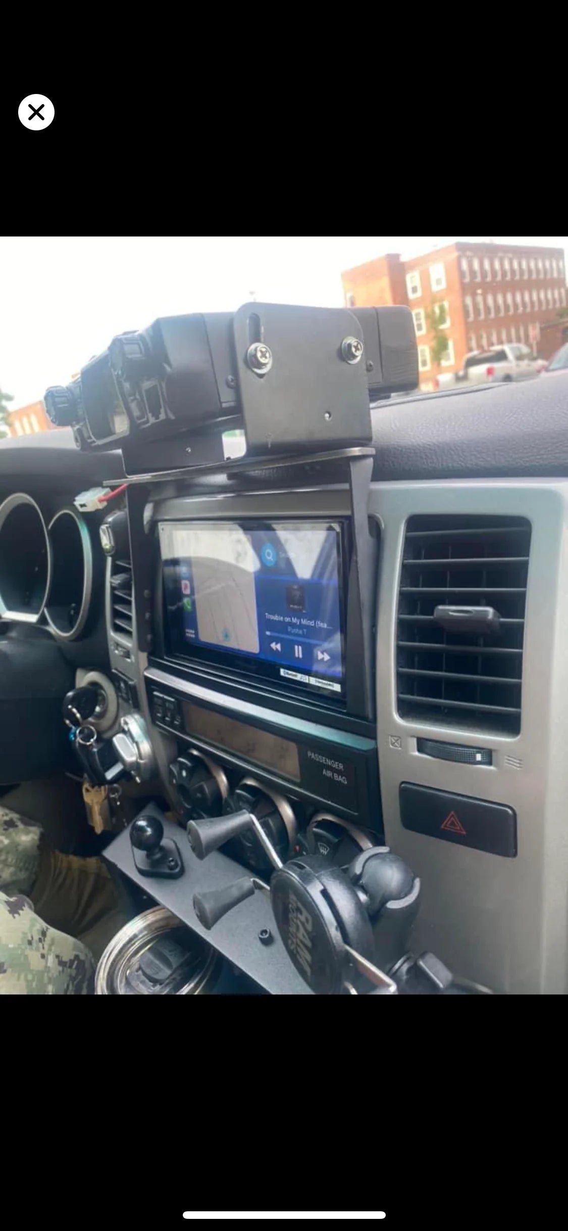 2003-2009 Toyota 4runner (4th Gen) Accessory Dash Mount Molle AMP Phone Tablet Radios Overlanding