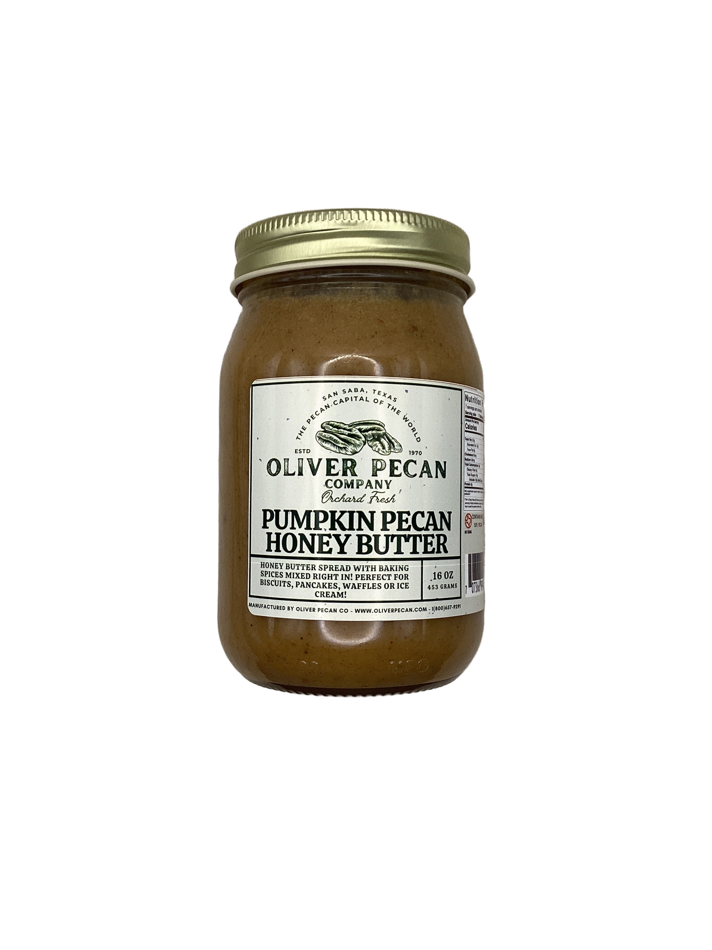 Pecan Honey Butter - 16 oz