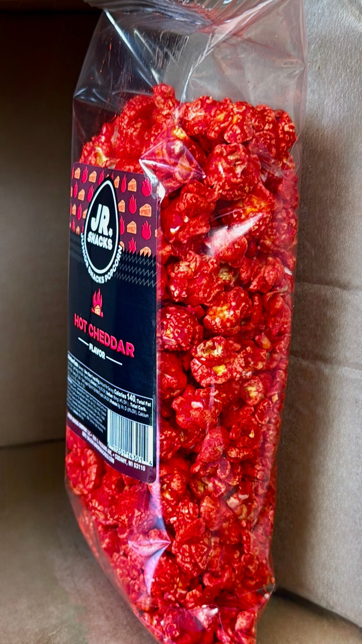 Junior Snacks Co. Hot Cheddar Popcorn