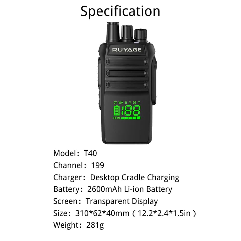 Ruyage Radio Waterproof Walkie-Talkie(T40)