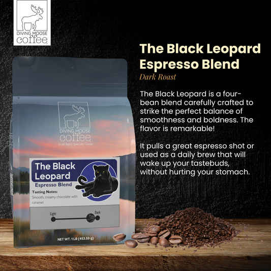The Black Leopard - Specialty Espresso 4-Bean Dark Roast Blend