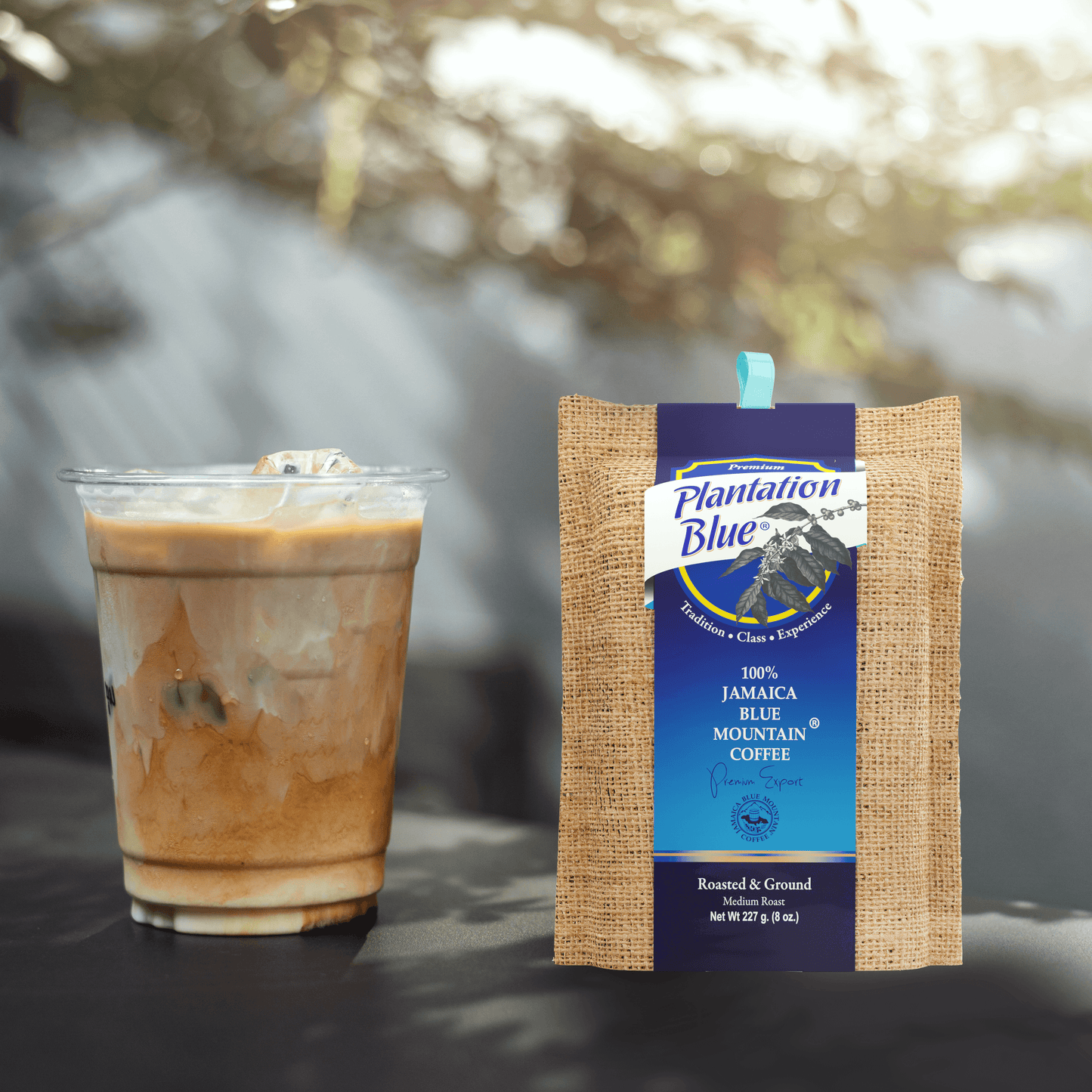 Plantation Blue 100% Jamaica Blue Mountain Coffee - Medium Roast - 8oz Ground