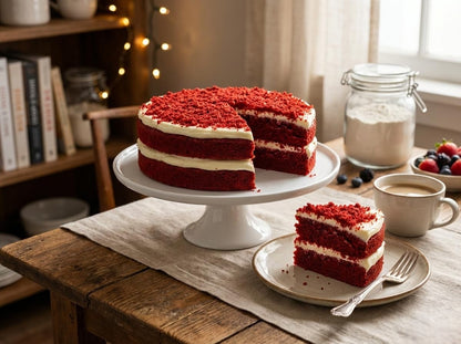 Andy Anand Sugar-Free Red Velvet Cake, 2.4 lb – Belgian Cocoa, Sugar-Free Cream Cheese Frosting, Keto & Diabetic-Friendly Birthday Gift