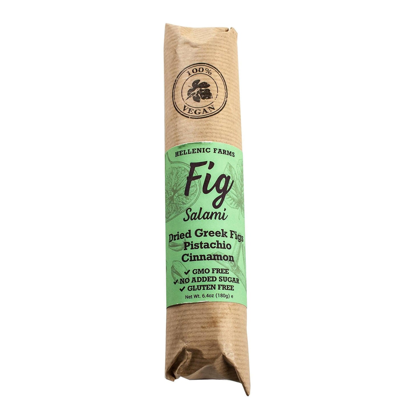 Hellenic Farms - Fig Salami with Pistachio (6.4OZ)