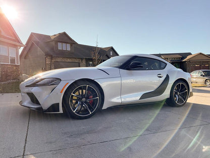 3D Carbon Door Trim Overlay / Garnish / Protector - 2020+ Supra