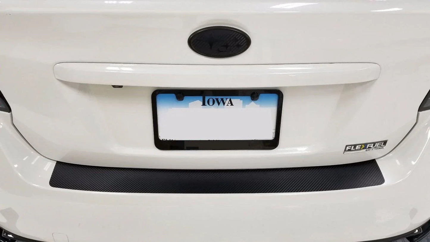3D Carbon Fiber Rear Bumper Overlay - 2015-2020 WRX / STI