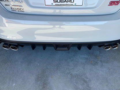 3D Carbon Fiber Rear Fog / F1 Bumper Cover Overlay - 2015-2021 WRX / STI