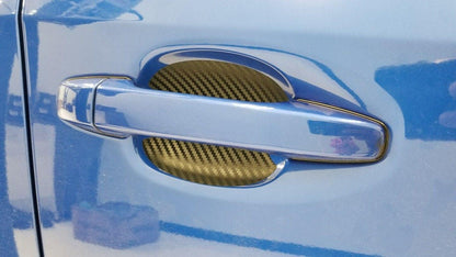 3D Carbon Fiber Vinyl Door Cup Protectors - 2015-2020 Subaru WRX / STI