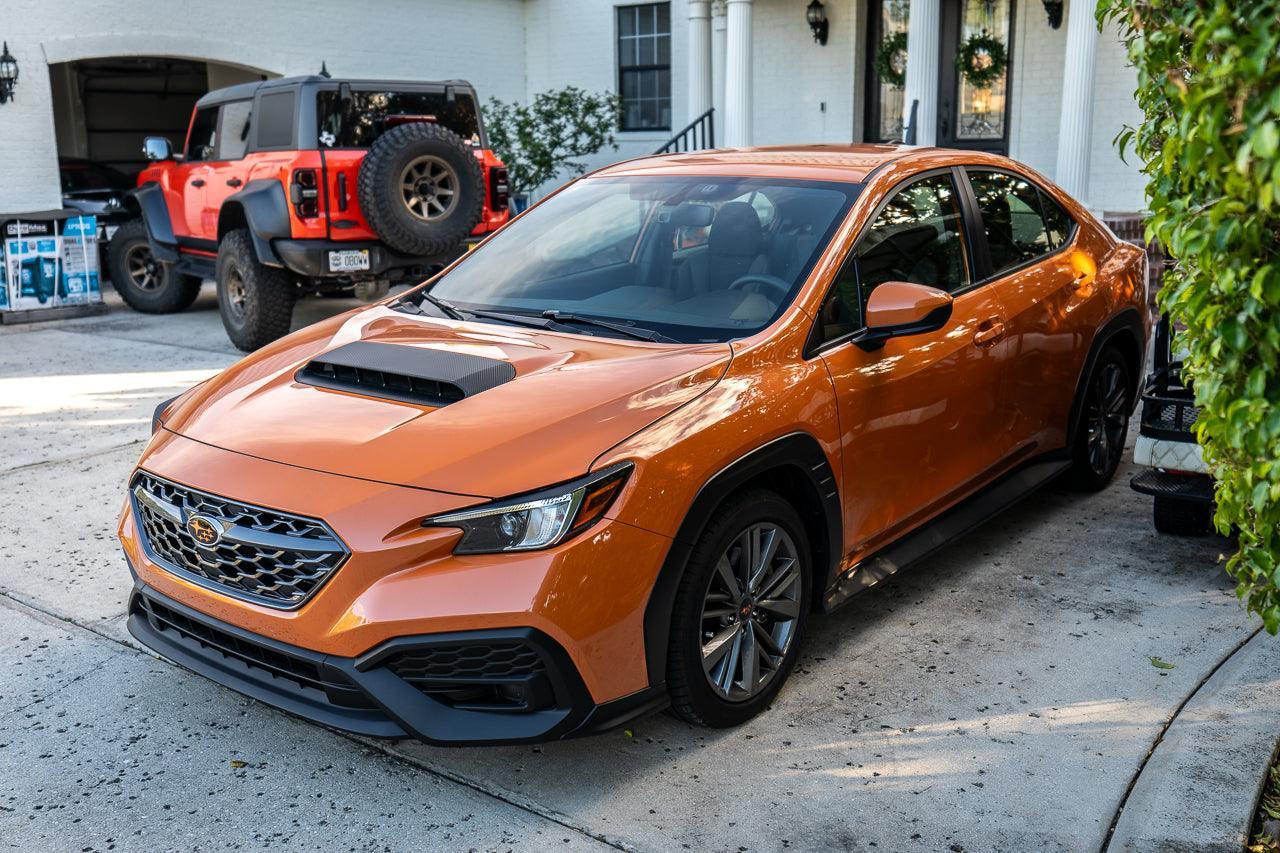 3D Carbon Hood Scoop Overlay - 2022+ Subaru WRX
