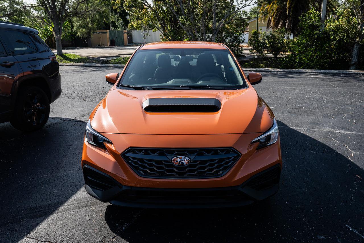 3D Carbon Hood Scoop Overlay - 2022+ Subaru WRX