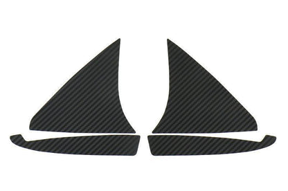3D Carbon Inner Door Window Triangle Trim Overlays - 2020+ Supra