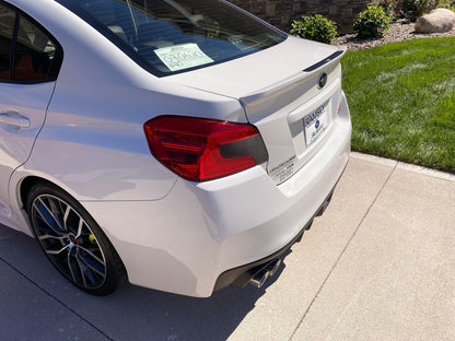 3D Carbon Low Profile OEM Spoiler Protector Accent with Logo - 2015-2021 WRX / STI