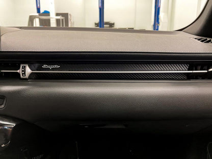 3D Carbon Passenger Side Dash Interior Overlay - 2020+ Supra