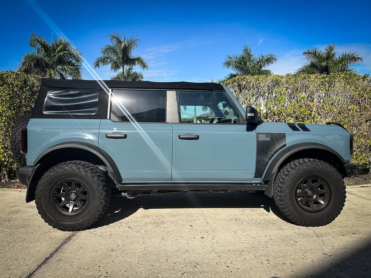 3D Carbon Rear Window Triangle Overlay - 2021+ Bronco 4 Door