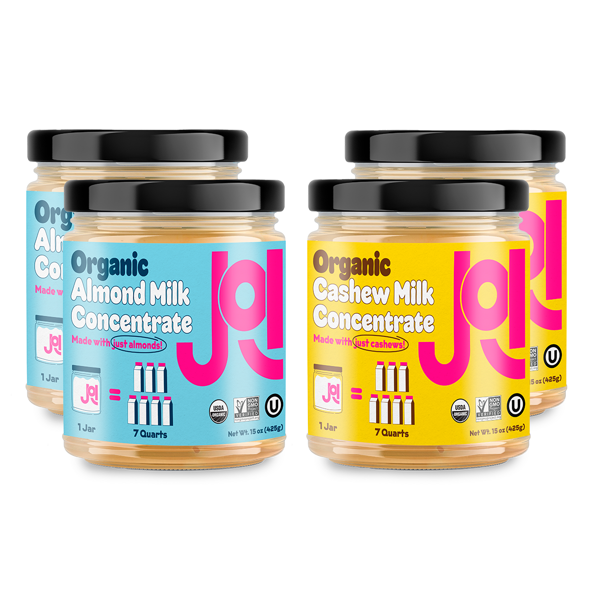 Organic Almond & Organic Cashew 4-Pack by JOI