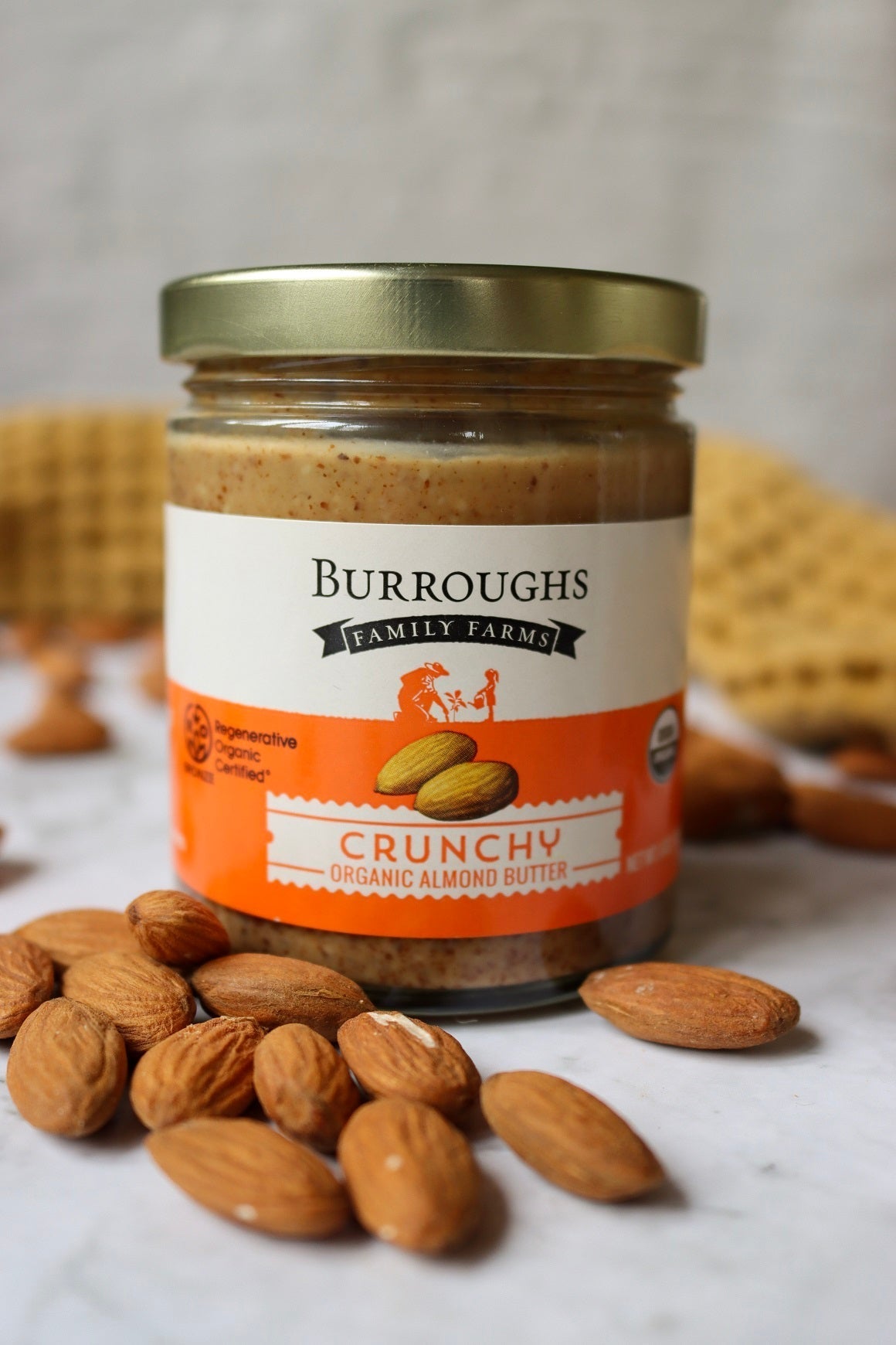 Burroughs Family Farms Regenerative Organic Crunchy Almond Butter
