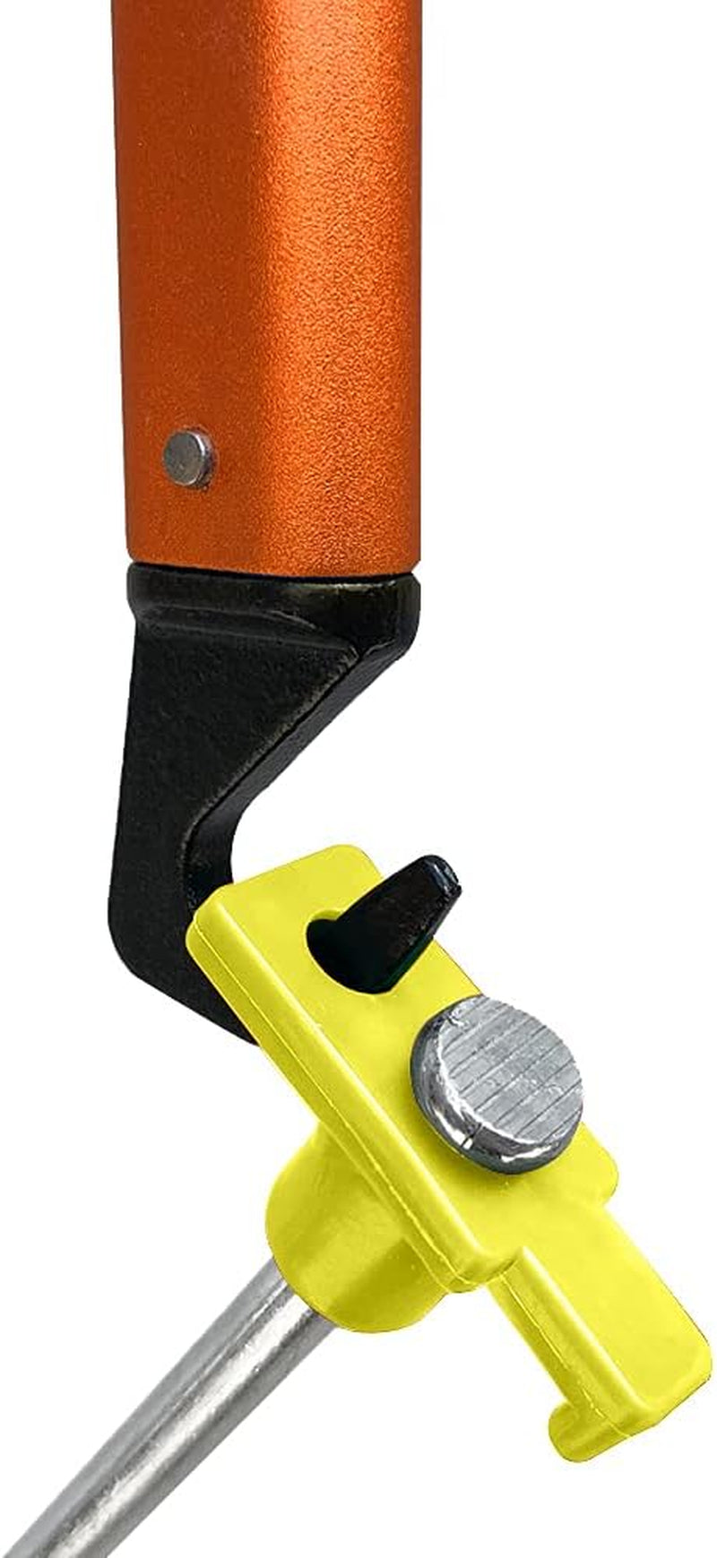 8 Inch Tent Stakes 10 Pcs Non-Rust Metal Ground Anchors, Heavy Duty Spikes with 4 Ropes for Outdoor Camping, Yellow