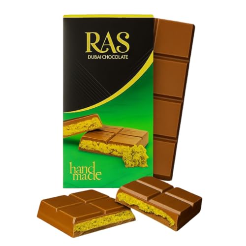 Dubai RAS Chocolate Bar - Viral Pistachio Knafeh Belgian Chocolate (95g)