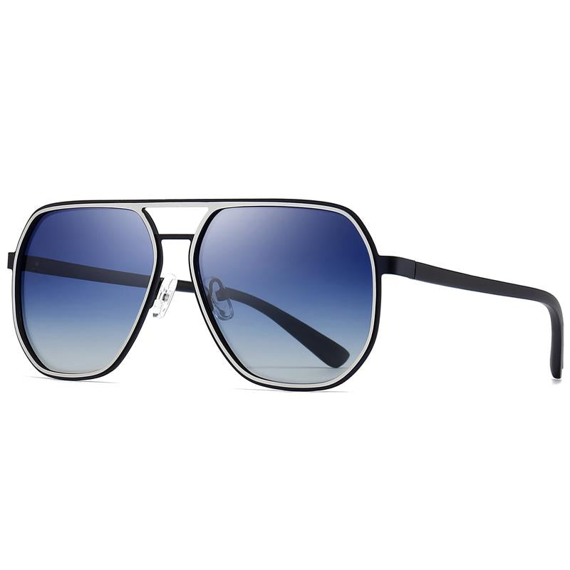 〖Dealsforyoudays〗Sungait Polygon Aviator Sunglasses for Men Polarized Trendy Square Sun Glasses Retro Pilot Shades UV Protection