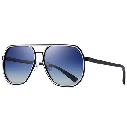 〖Dealsforyoudays〗Sungait Polygon Aviator Sunglasses for Men Polarized Trendy Square Sun Glasses Retro Pilot Shades UV Protection