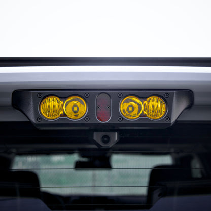 Billet Aluminum Third Brake Light Housing for 2 Baja Designs S2, 2010 - 2024 Toyota 4runner